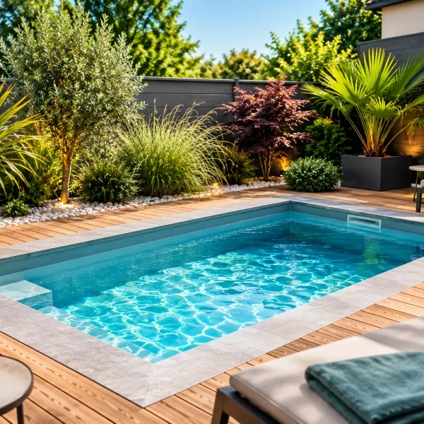 Piscine béton monobloc de 10 m²