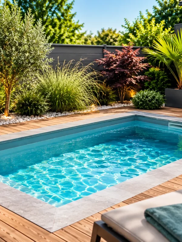 Piscine béton monobloc de 10 m²